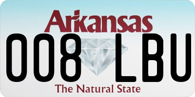 AR license plate 008LBU
