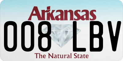 AR license plate 008LBV