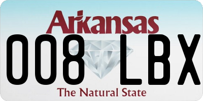 AR license plate 008LBX