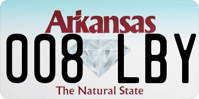AR license plate 008LBY