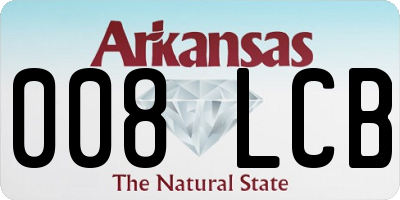 AR license plate 008LCB
