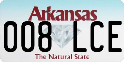 AR license plate 008LCE