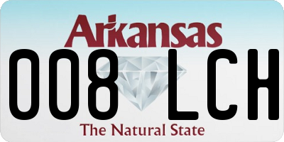 AR license plate 008LCH