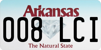 AR license plate 008LCI