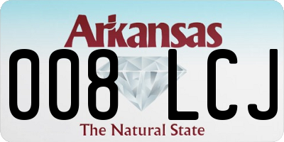 AR license plate 008LCJ