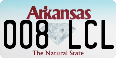 AR license plate 008LCL
