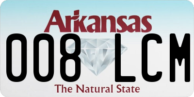 AR license plate 008LCM