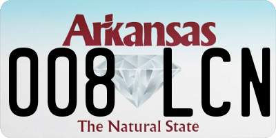 AR license plate 008LCN