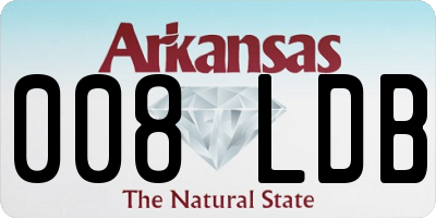 AR license plate 008LDB