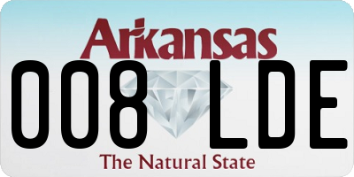 AR license plate 008LDE