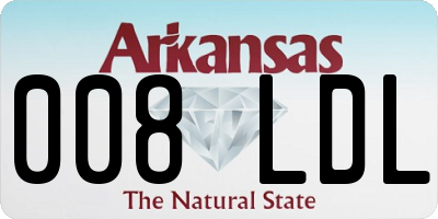 AR license plate 008LDL