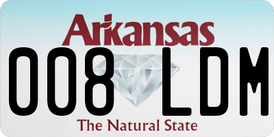 AR license plate 008LDM