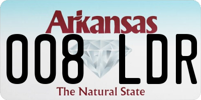 AR license plate 008LDR