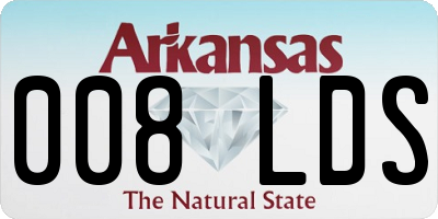 AR license plate 008LDS