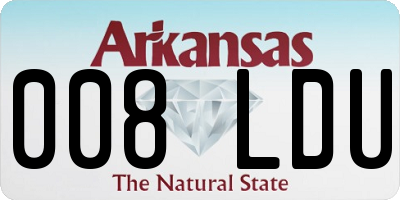 AR license plate 008LDU