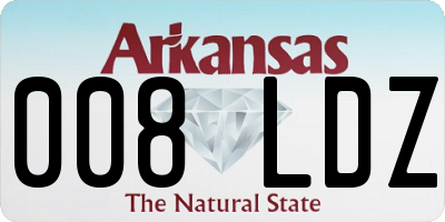 AR license plate 008LDZ