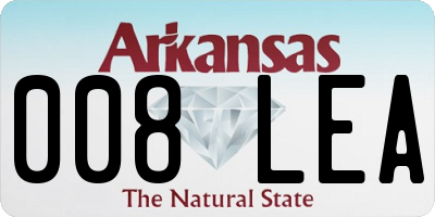 AR license plate 008LEA