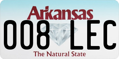 AR license plate 008LEC