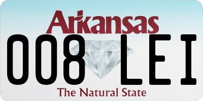 AR license plate 008LEI