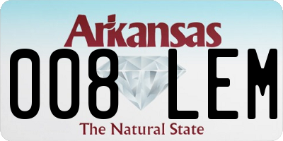 AR license plate 008LEM