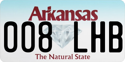 AR license plate 008LHB