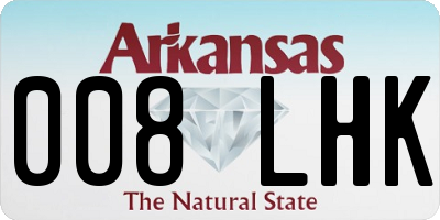 AR license plate 008LHK