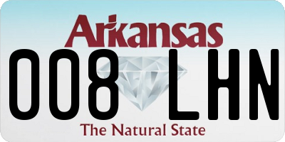 AR license plate 008LHN