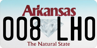 AR license plate 008LHO