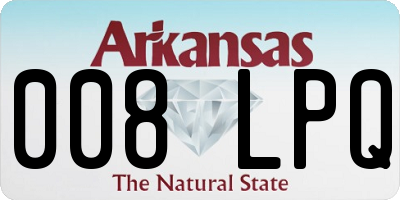AR license plate 008LPQ