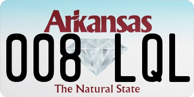 AR license plate 008LQL