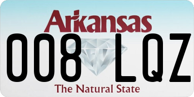 AR license plate 008LQZ