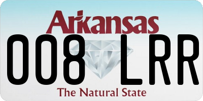 AR license plate 008LRR