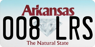 AR license plate 008LRS