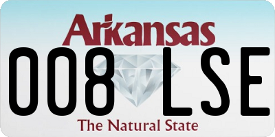 AR license plate 008LSE