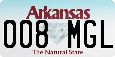 AR license plate 008MGL