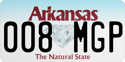 AR license plate 008MGP