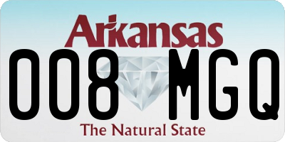 AR license plate 008MGQ