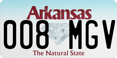 AR license plate 008MGV