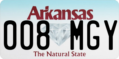 AR license plate 008MGY