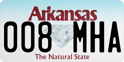 AR license plate 008MHA
