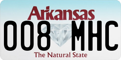 AR license plate 008MHC