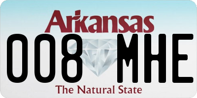 AR license plate 008MHE