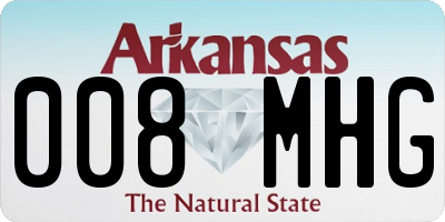 AR license plate 008MHG
