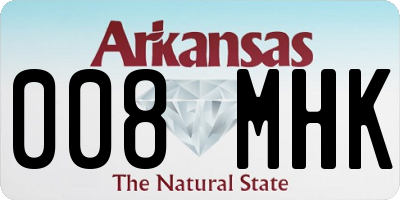 AR license plate 008MHK