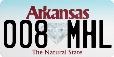 AR license plate 008MHL