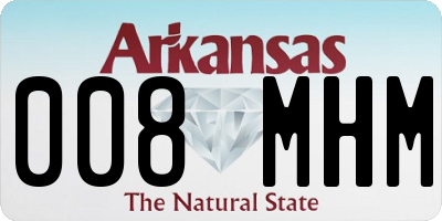 AR license plate 008MHM