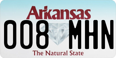 AR license plate 008MHN