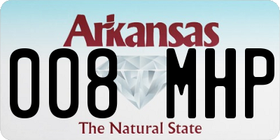 AR license plate 008MHP