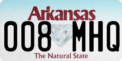 AR license plate 008MHQ