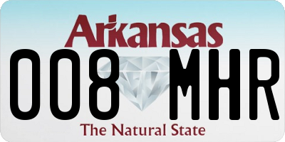 AR license plate 008MHR